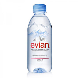 Вода Эвиан 0.33л негазированная, пластик