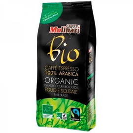Кофе Molinari Arabica Organic 100%, Био Органик Арабика, Зерно, 500гр