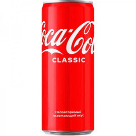 Напиток «Coca-Cola» Original Classic slim, 0.33, банка
