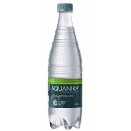 Вода Акваника 0.5л, с газом, пластик