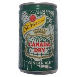 Газированный напиток «Schweppes» Ginger Ale Canada Dry, Швепс Джинджер Эль Канада Драй 0.15л. банка