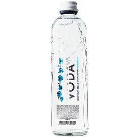 Вода питьевая «VODA UA», «Карпатская высокогорная родниковая» 0.4л, без газа, cтекло