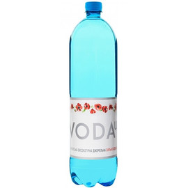 Кликните для увеличения изображения Вода питьевая «VODA UA», «Карпатская высокогорная родниковая» 1.5, с газом, пэт