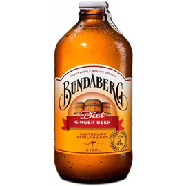 Напиток «Bundaberg» Ginger Beer - Имбирный напиток 0.375л (Низкокалорийная версия)