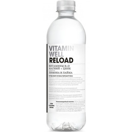 Напиток «Vitamin Well» Reload, Лимон и Лайм 0.5л