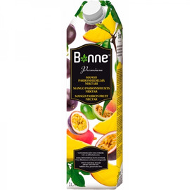 Нектар «Bonne» Mango - Passionsfrukts Nectar Premium, Манго - Маракуйя, 1л