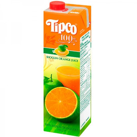 Апельсиновый сок прямого отжима Сёгун, «Tipco» 1л, tetra pak
