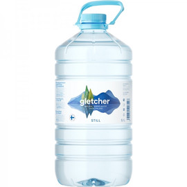 Минеральная родниковая вода «Gletcher», 5.1л, без газа, пэт
