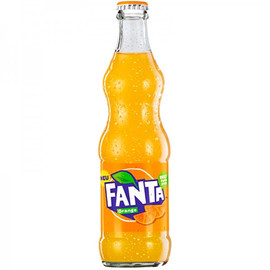 Газированный напиток «Fanta» Orange, Фанта Апельсин с витамином C, 0.25л, стекло