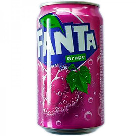 Газированный напиток «Fanta» Grape, Фанта Виноград 0.35л, ж/б