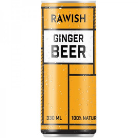 Напиток Тоник «Rawish» Ginger Beer, Равиш Джинджер Бир 0.33л, банка