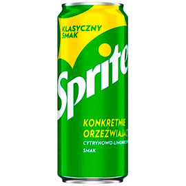 Газированный напиток «Sprite» Original, Спрайт Ориджинал 0.33л, банка (Польша)