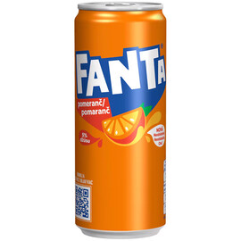 Напиток газированный «Fanta» Orange Slim, Фанта Оранж Слим 0.33л, ж/б (Чехия)