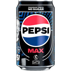 Газированный напиток «Pepsi» Pepsi Max No Sugar, Пепси без сахара (Серия: UEFA Women's Euro 2025 Football Leah Williamson