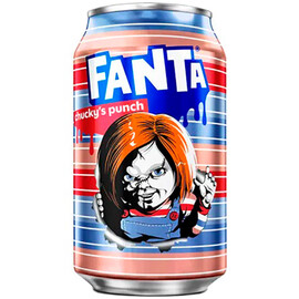 Газированный напиток «Fanta» Limited Edition Chucky's Punch, Фанта Лимитед Эдишен Удар Чаки 0.355л, ж/б