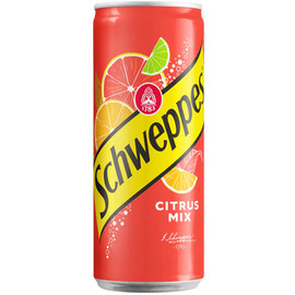Газированный напиток «Schweppes» Citrus Mix, Швепс Цитрус Микс 0.33л. банка