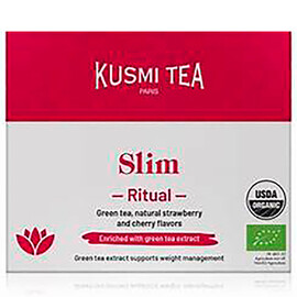 Чай травянойЧай зеленый Kusmi tea «Slim Organic», Кусми, Клубника, Вишня (BIO, Organic Tea) (18шт)