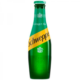 Напиток «Schweppes» Ginger Ale (Canada Dry), Швепс Джинджер Эль Канада Драй 200мл. стекло