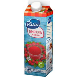 Кисель Valio Малина с витамином С, 0%, 0.95л х 12шт